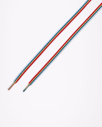 Tęczowe sznurówki do niskich butów 45''/114 cm