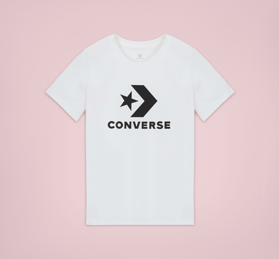 Converse Star Chevron Tee-L-WHITE
