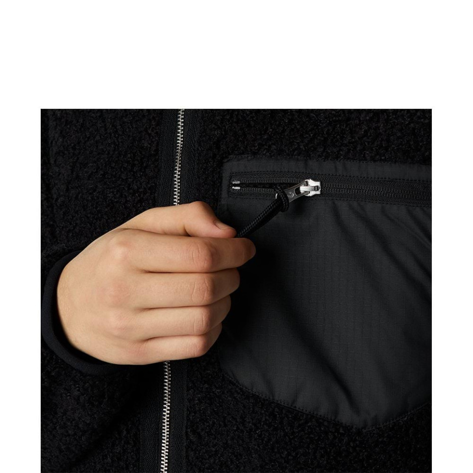 CONVERSE UTILITY REVERSIBLE SHERPA JACKET-L-black