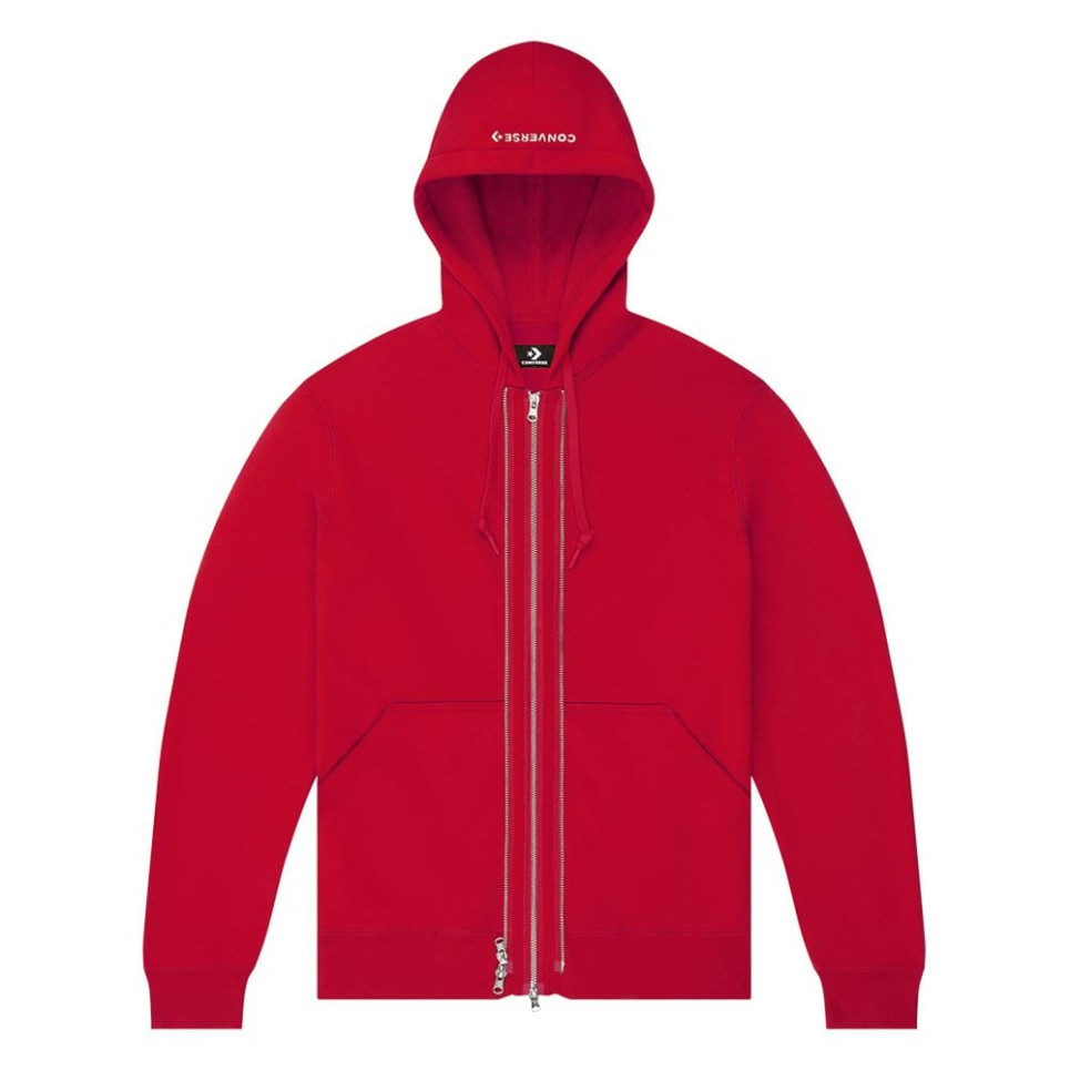 CONVERSE UTILITY FZ HOODIE-L-red