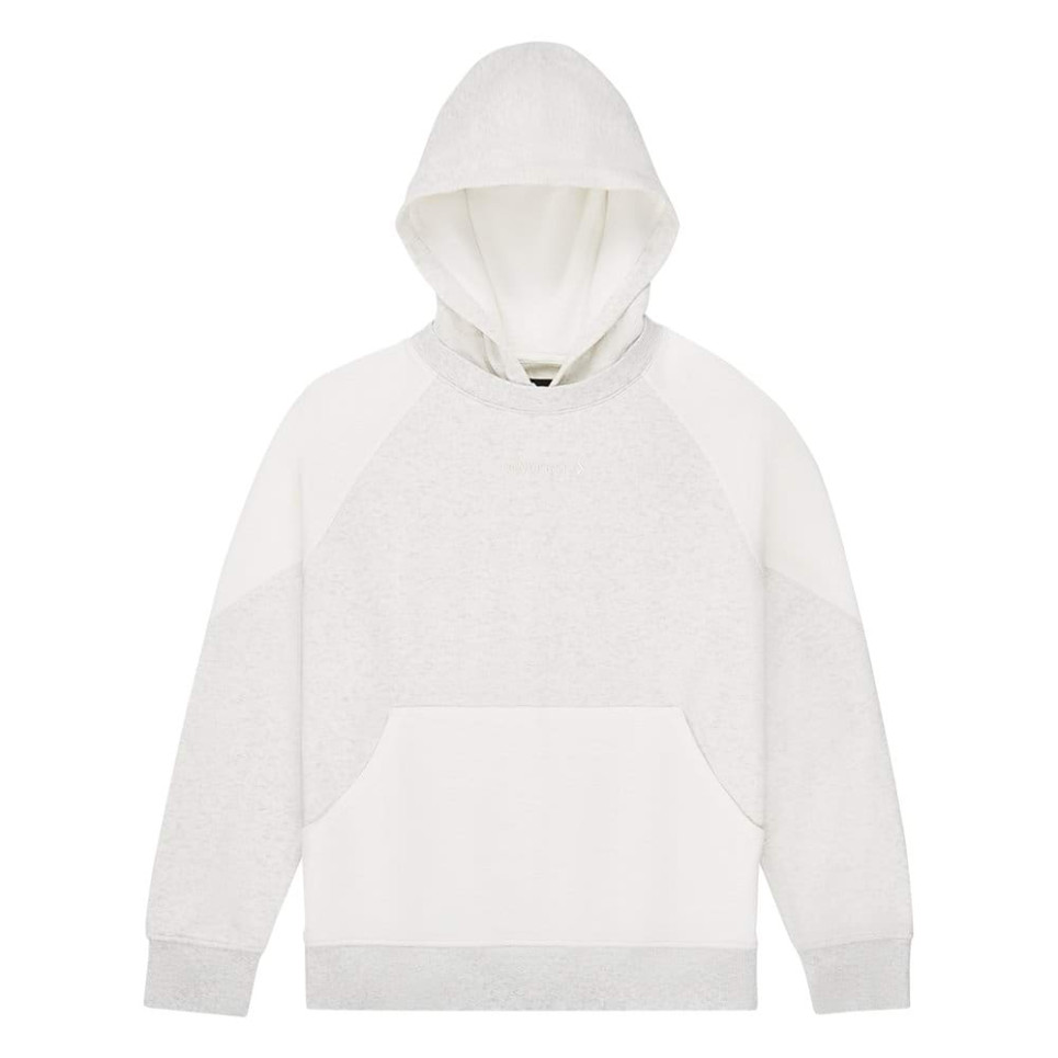 CONVERSE WOMENS MIX and MATCH PO OS HOODIE-L-grey