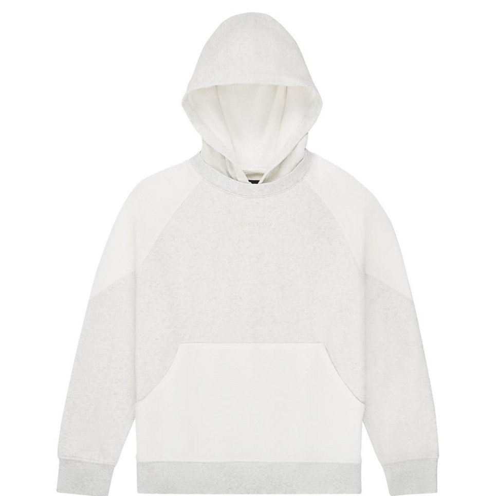 CONVERSE WOMENS MIX and MATCH PO OS HOODIE-L-grey