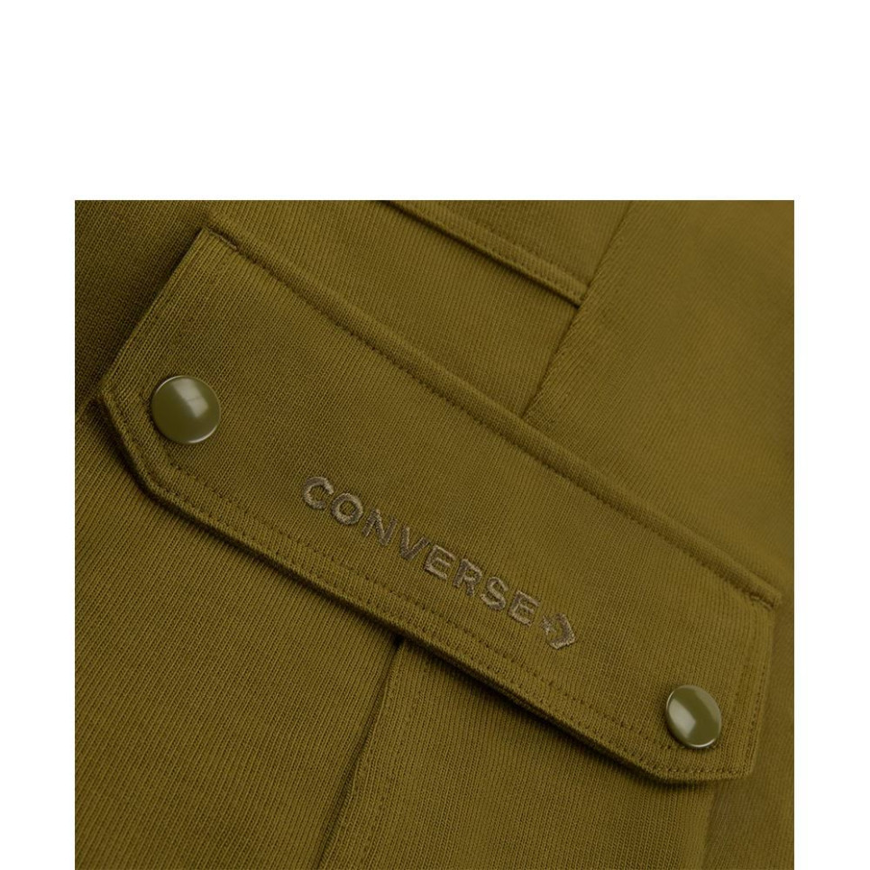 CONVERSE WOMENS KNIT CARGO PANT-M-green