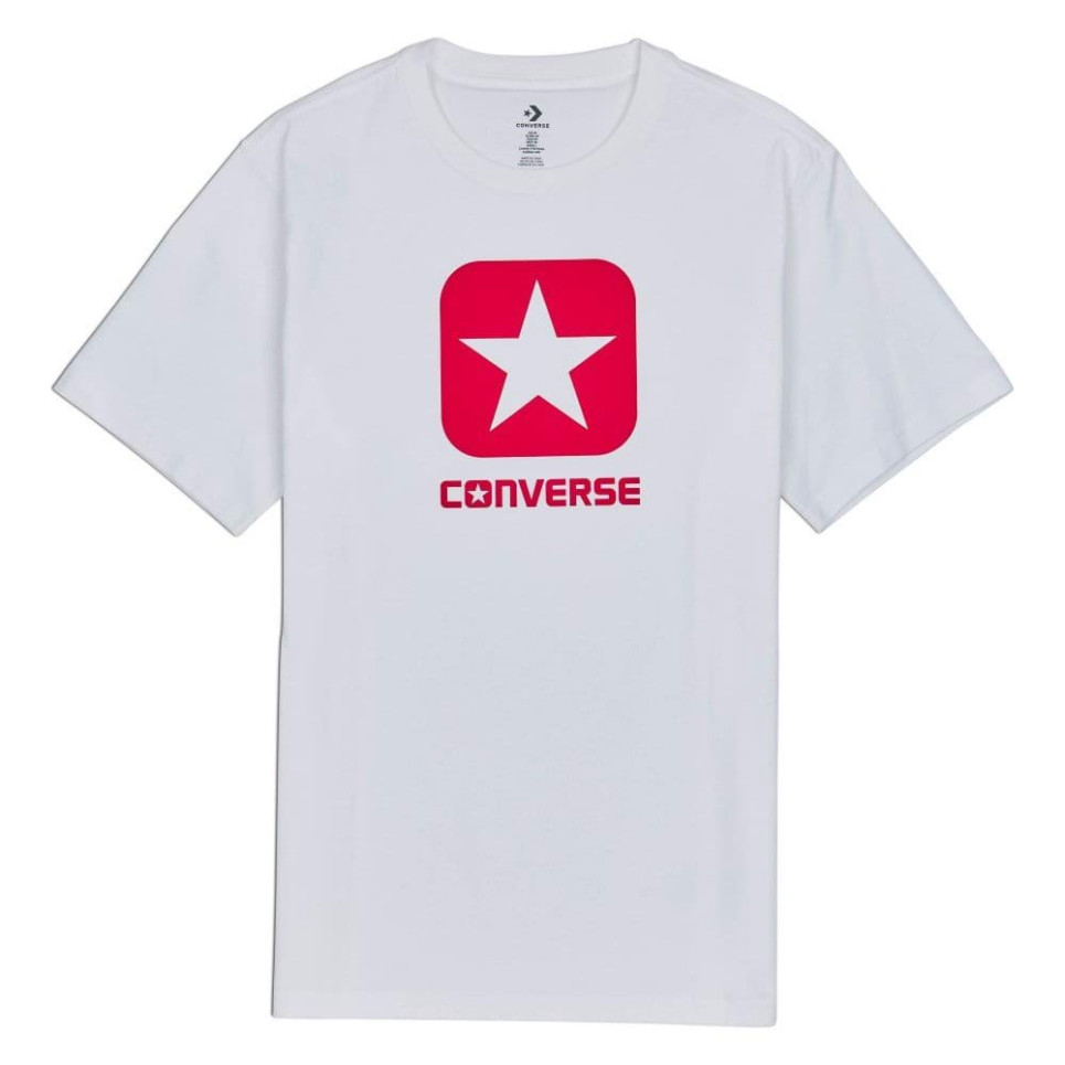 CONVERSE CONTRAST LOGO LOUD N PROUD GRAPHIC T-SHIRT-L-white