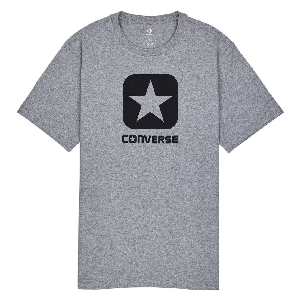 CONVERSE CONTRAST LOGO LOUD N PROUD GRAPHIC T-SHIRT-L-grey