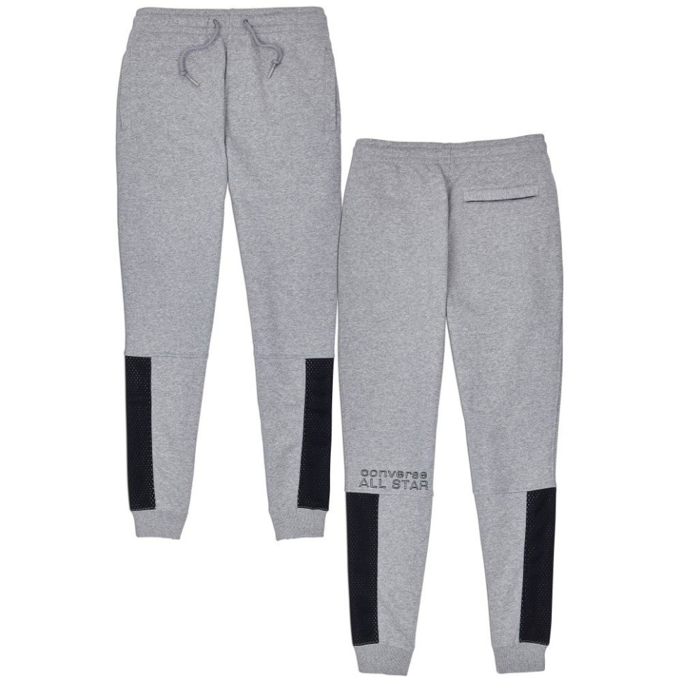 CONVERSE ALL STAR TEXTURE BLOCKED JOGGER-L-grey