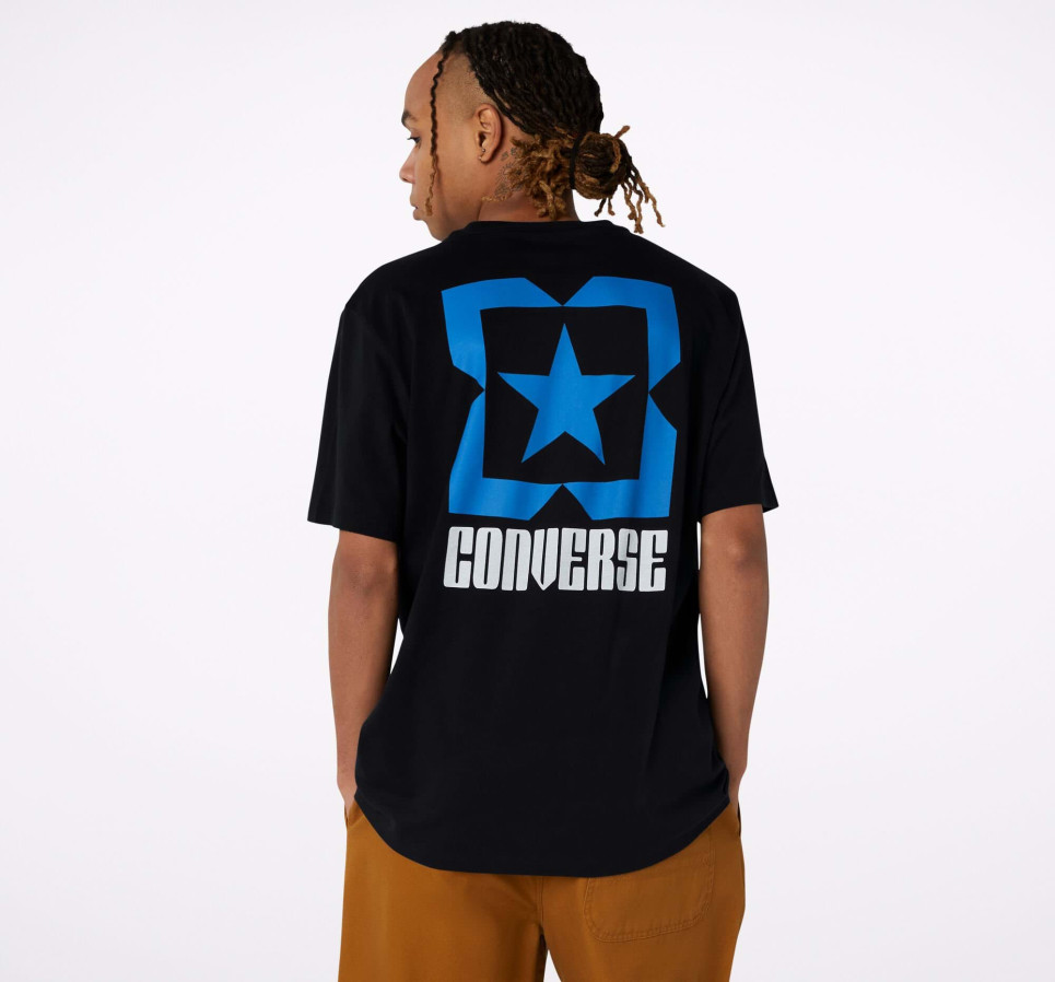Star Chevron Box Short Sleeve Tee-L-black