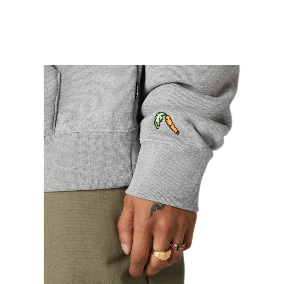 Bugs Bunny x Converse Fashion Pull Over Hoodie-Grey-S