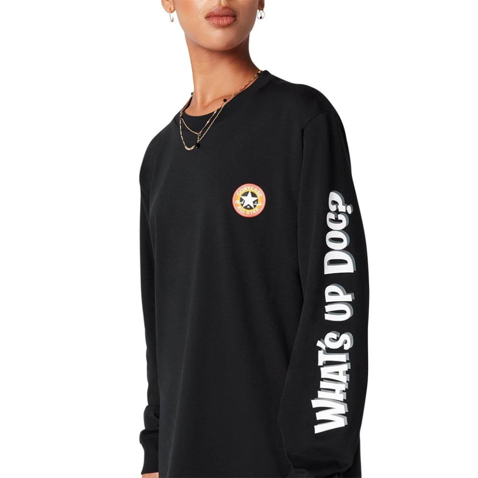 Bugs Bunny x Converse Fashion Long Sleeve Tee-Black-S