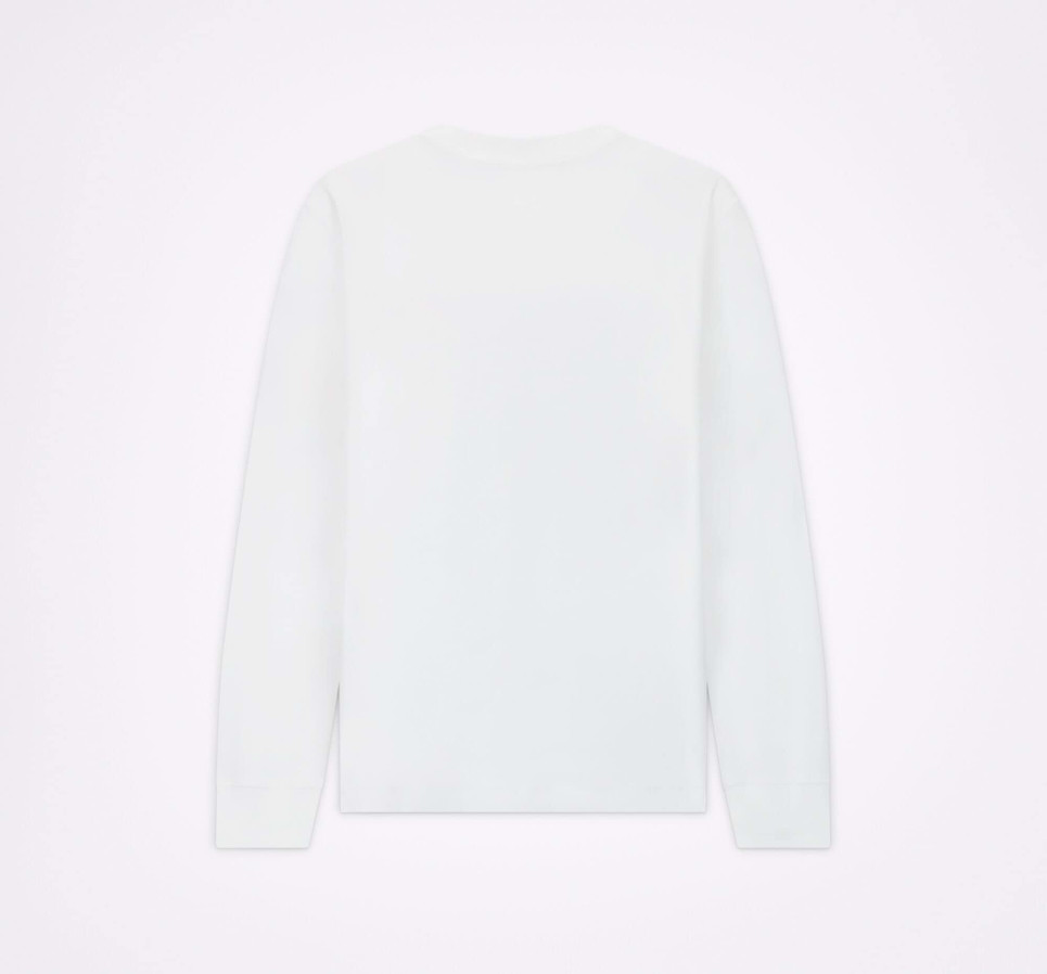 Worlds Collide Long Sleeve Graphic Tee-White-S