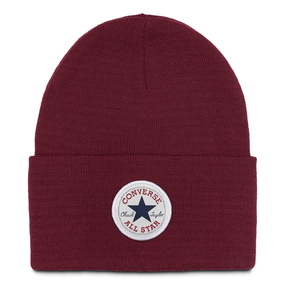 Chuck Patch Beanie-Burgundy-One size