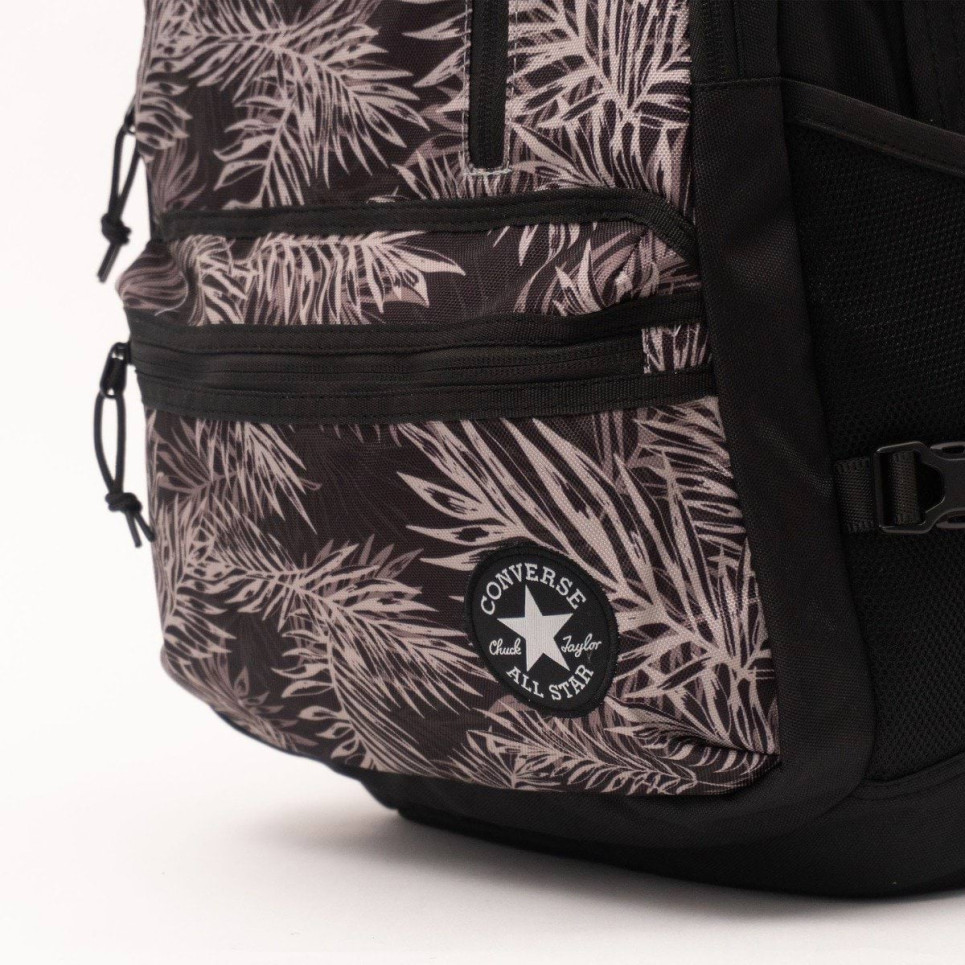 Straight Edge Backpack Print-Black-One size
