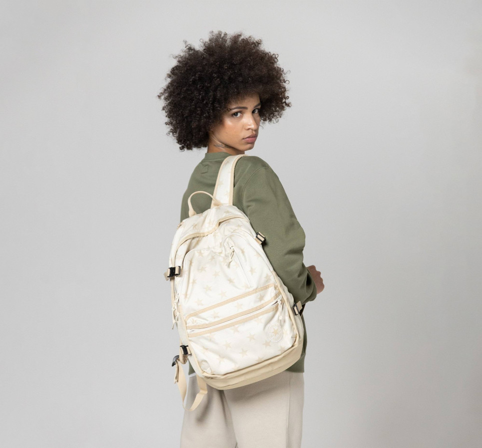 Straight Edge Printed Backpack