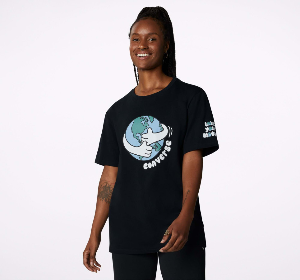 Love Your Mother Center Front Tee-Black-S