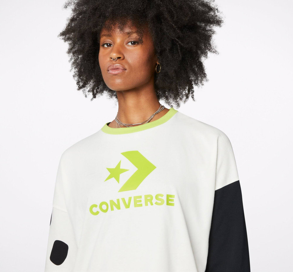 Heritage Animal Print Long Sleeve Tee-Egret-XS