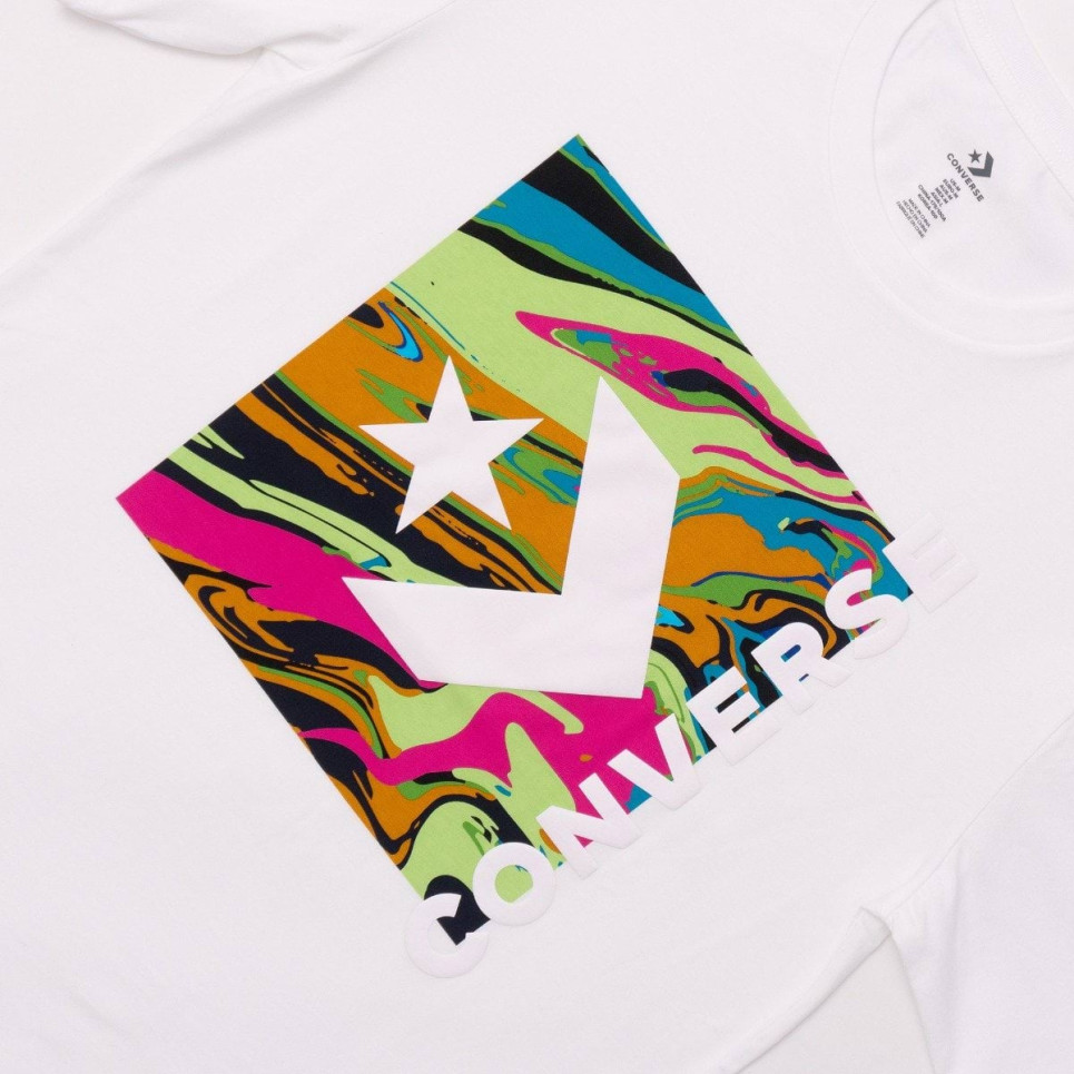 Suminagashi Tee-White-S