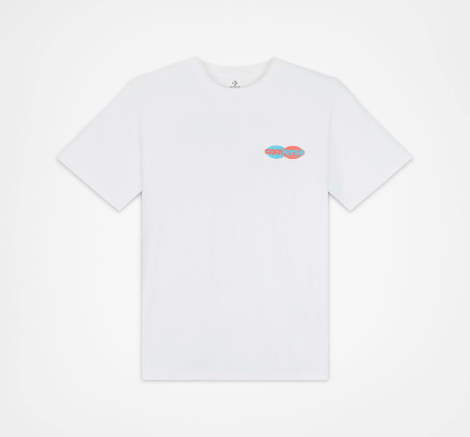 Neon Nature Graphic T-Shirt-White-S