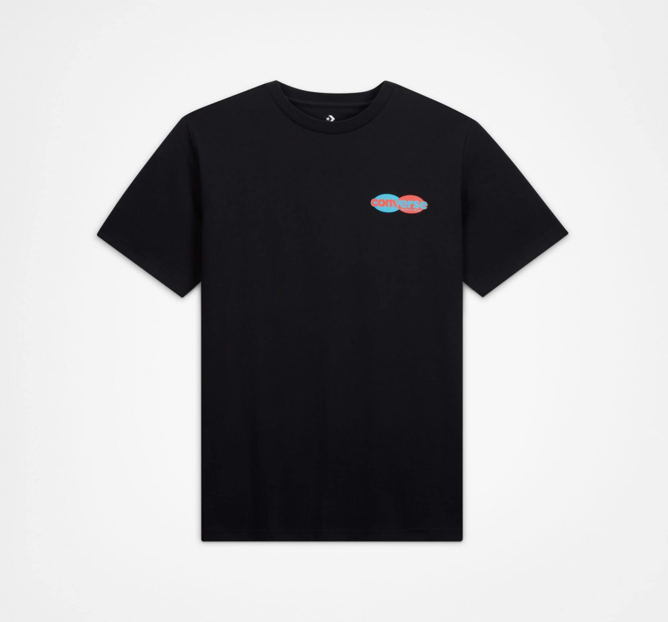 Neon Nature Graphic T-Shirt-Black-S