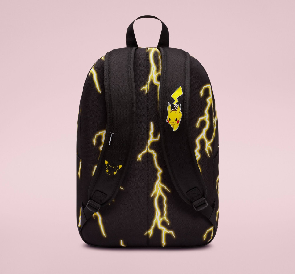 Converse x Pokémon Go 2 Pikachu Backpack-Black-One size