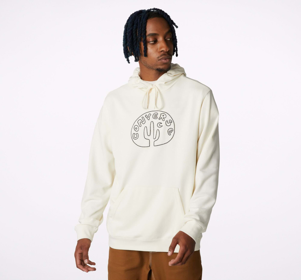 Desert Graphic Pullover Hoodie-Egret-S
