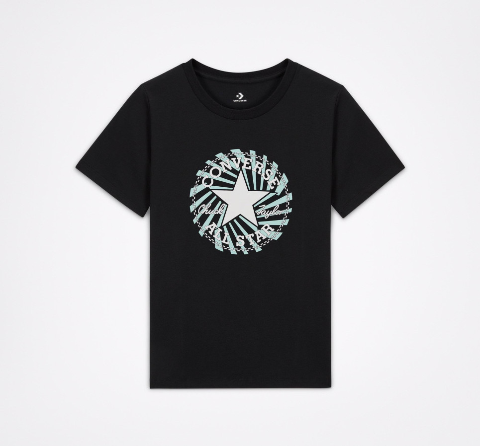 Chuck Patch Exploded Graphic Tee-Black-XS