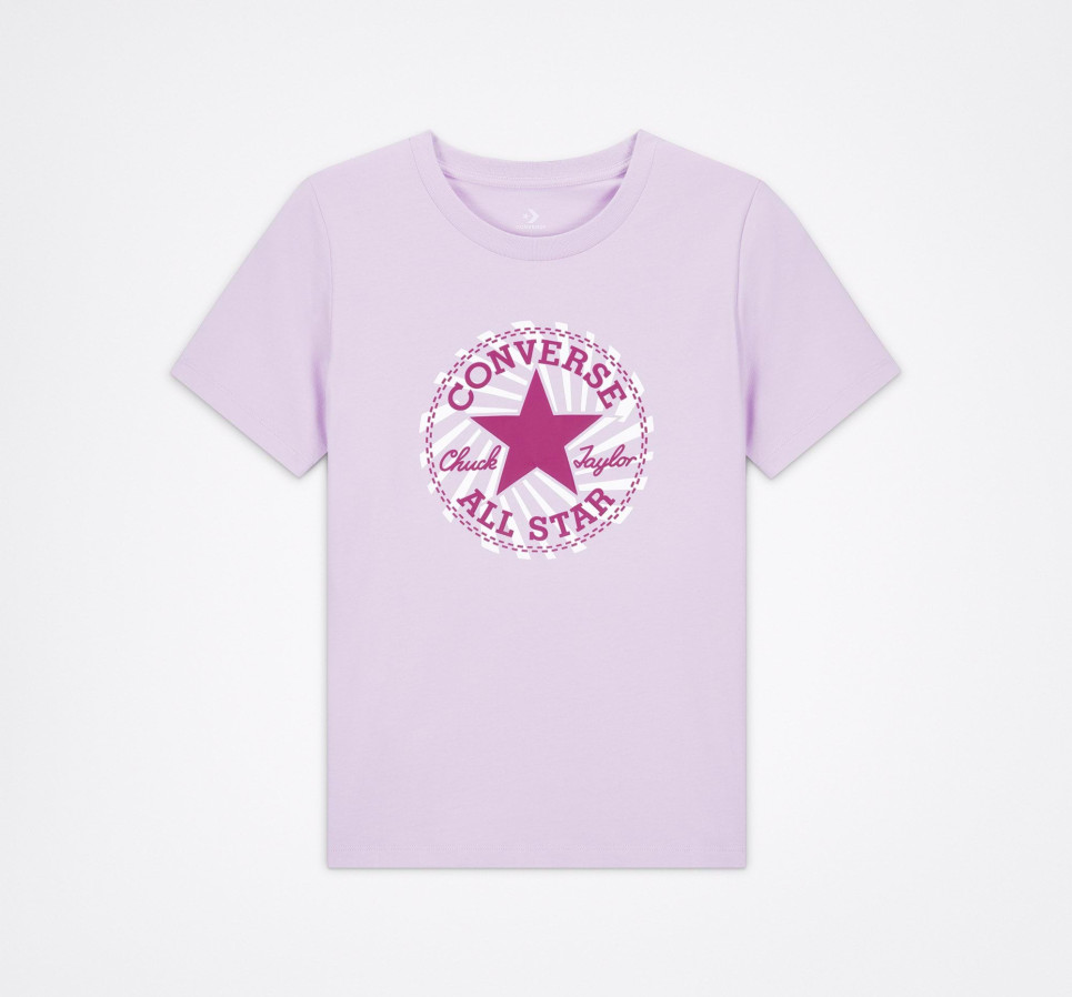 Chuck Patch Exploded Graphic Tee-Pink-XS
