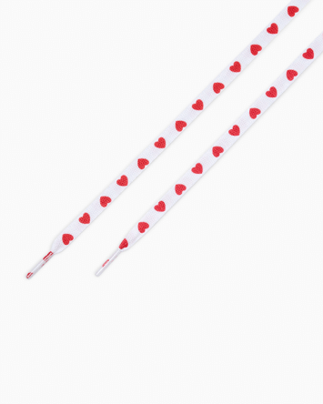 Sznurówki Heart Print do wysokich butów 54"/137 cm