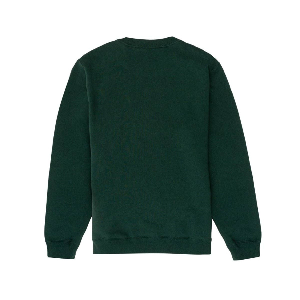 Converse Go-To Embroidered Star Chevron Standard Fit Crew Neck Sweatshirt-Green-S
