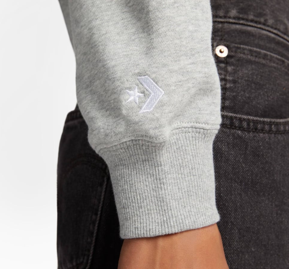 Colorblocked Chain Stitch Crew Sweatshirt