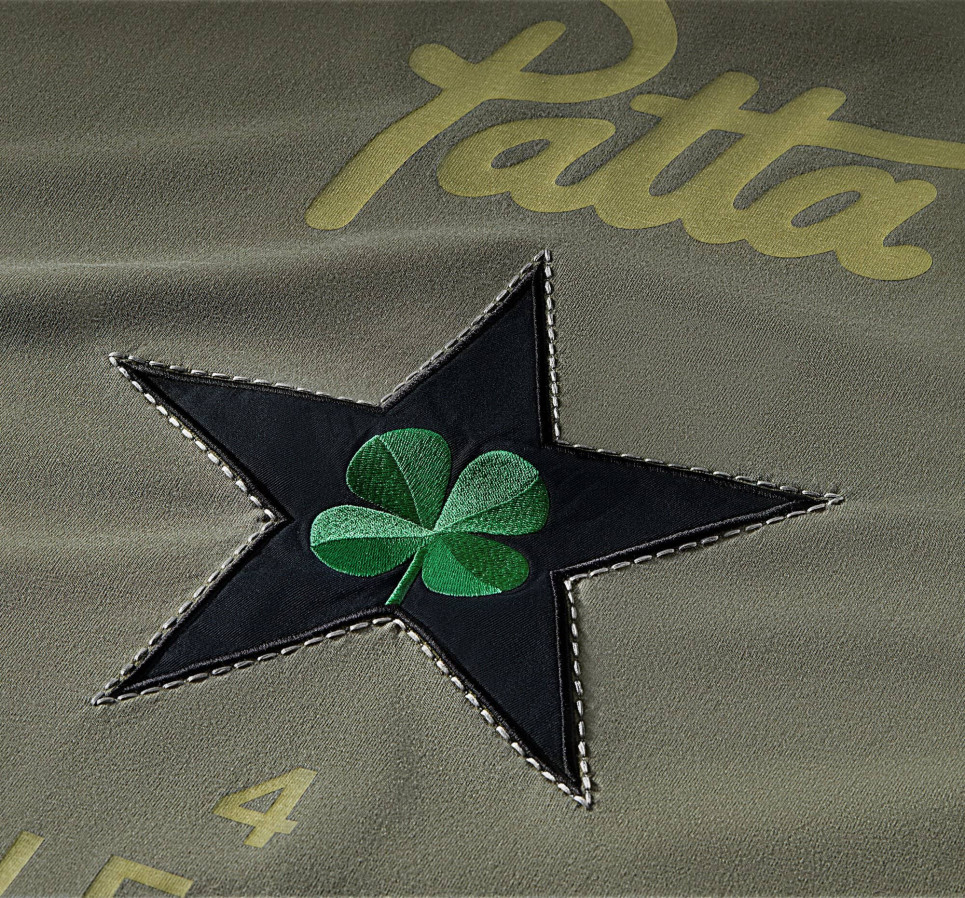 Converse x Patta Four-Leaf Clover Short Sleeve T-Shirt-Green-S