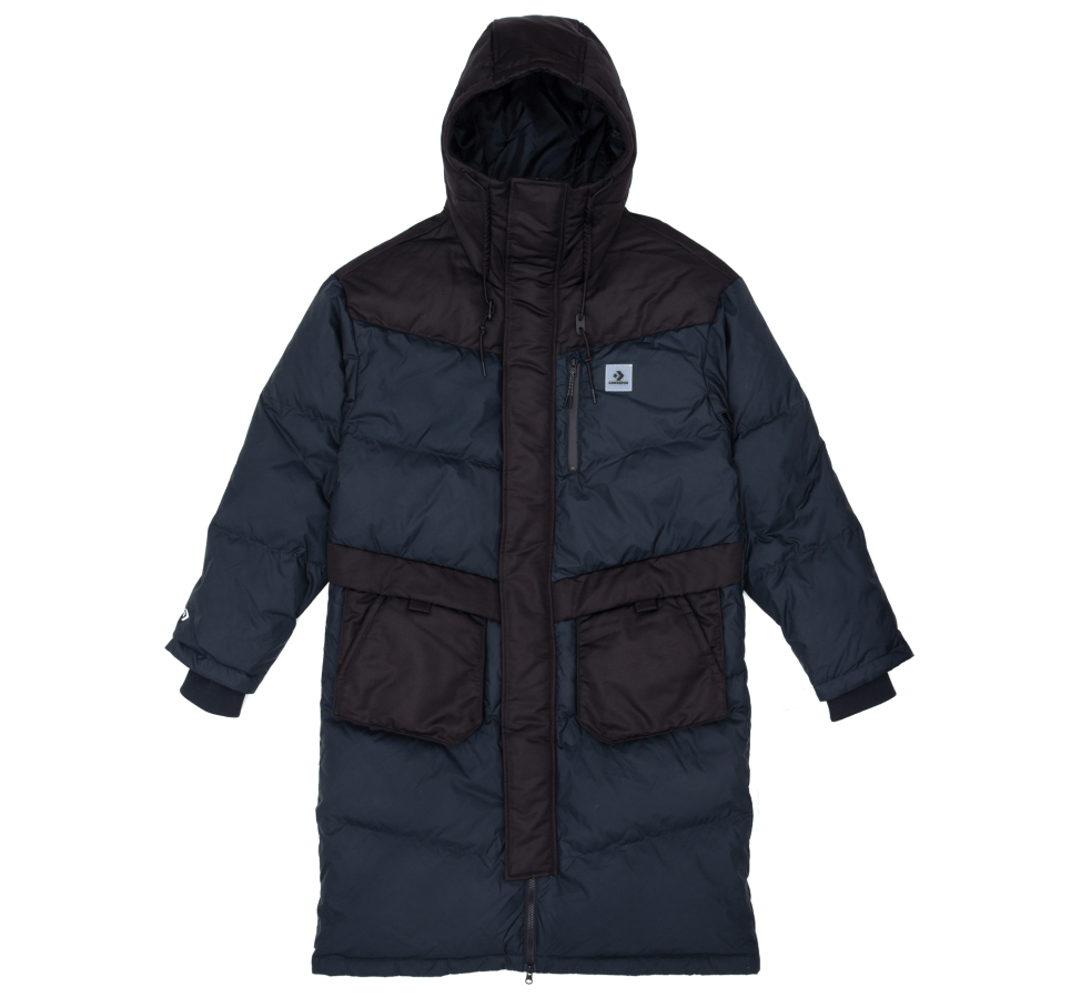 Long Hooded Down Jacket