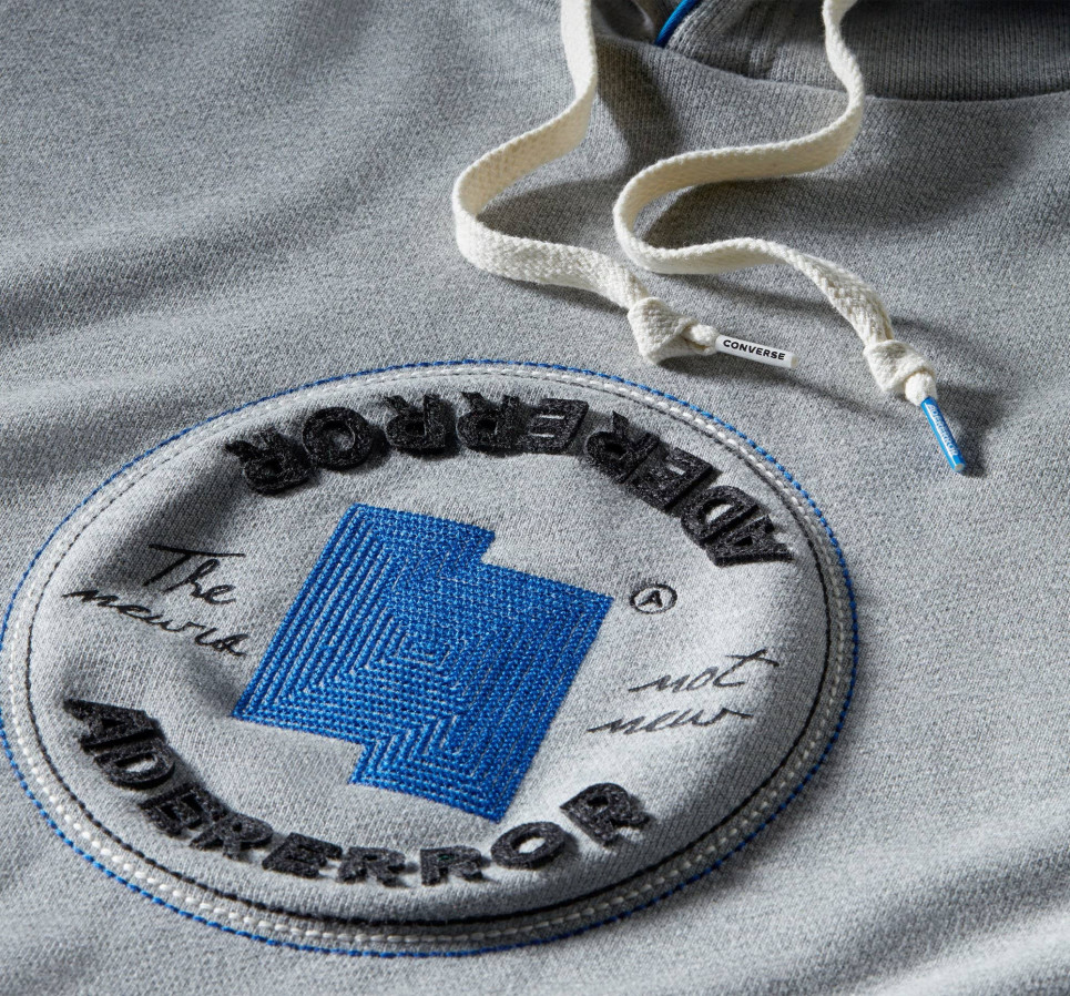 Converse x ADER ERROR SHAPES Pullover Hoodie-Grey-XXS
