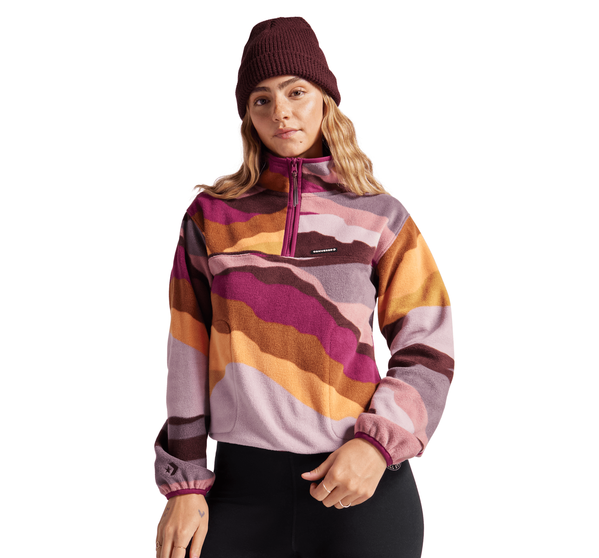Bluza damska Counter Climate Polar Fleece Abstract Half-Zip