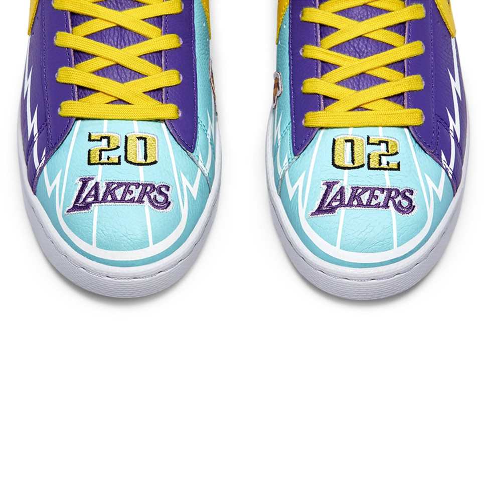 Converse x Chinatown Market "Lakers Championship Jacket" Pro Leather-Purple-40