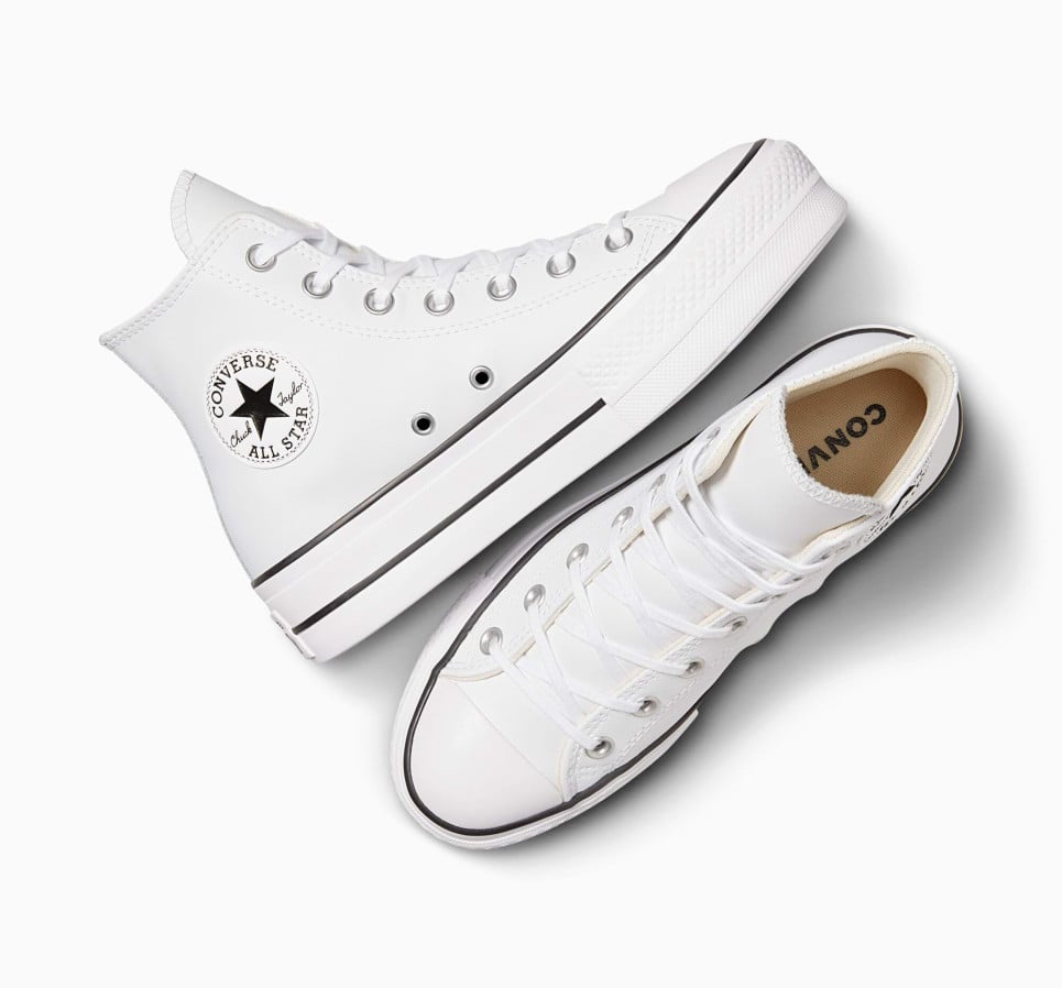 Chuck Taylor All Star Lift Platform Leather-White-36