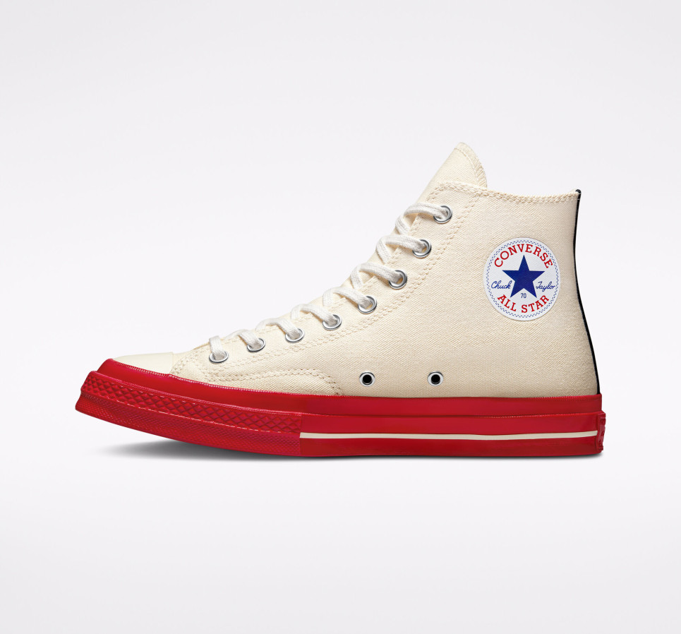 Converse x Comme des Garçons PLAY Chuck 70-Cream-36