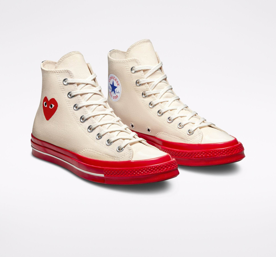 Converse x Comme des Garçons PLAY Chuck 70-Cream-36
