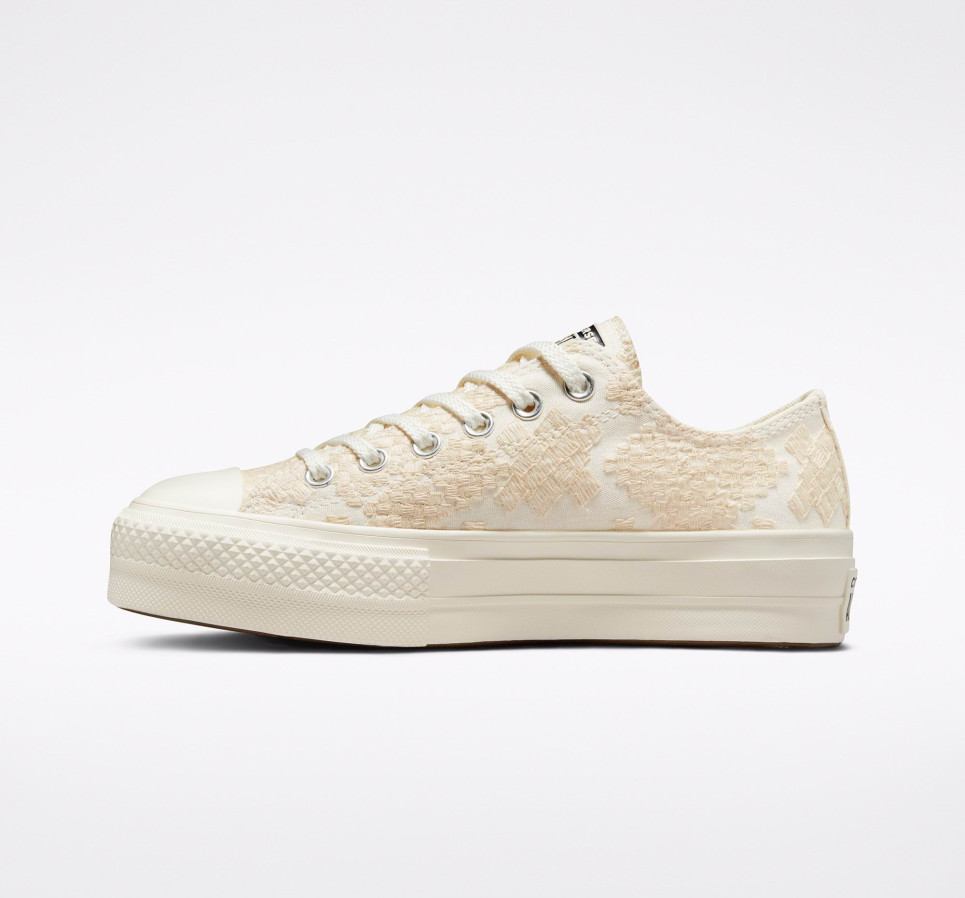 Chuck Taylor All Star Lift Festival Broderie	-Cream-36