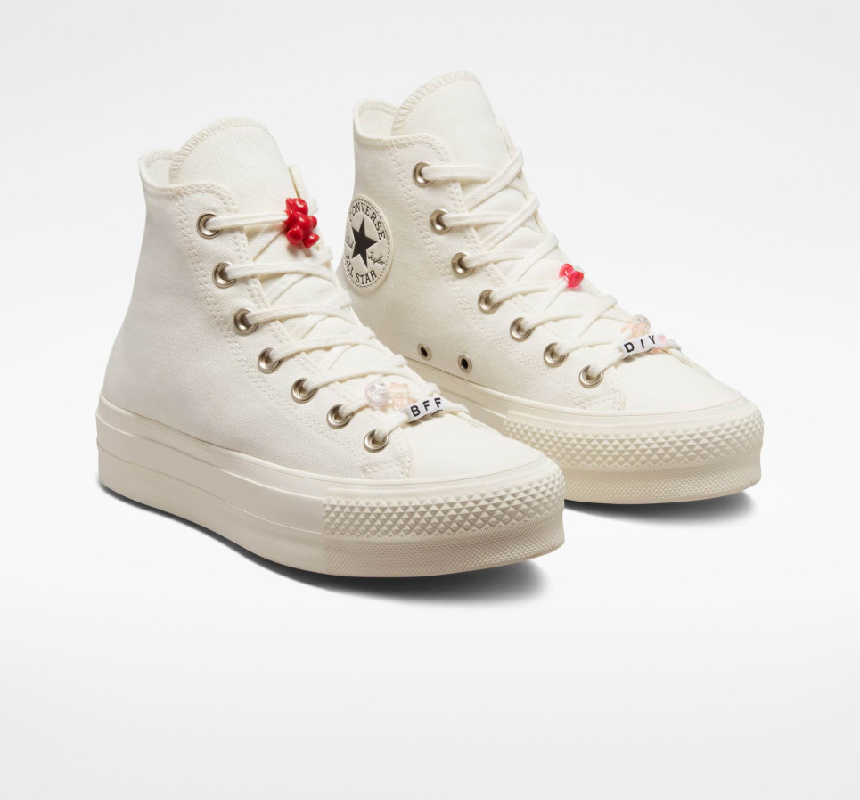 Chuck Taylor All Star Lift Platform DIY Beads