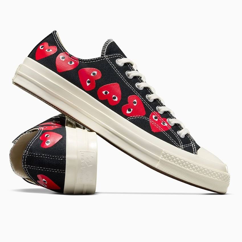 Converse x Comme des Garçons PLAY Chuck 70 Multi Heart-Black-36