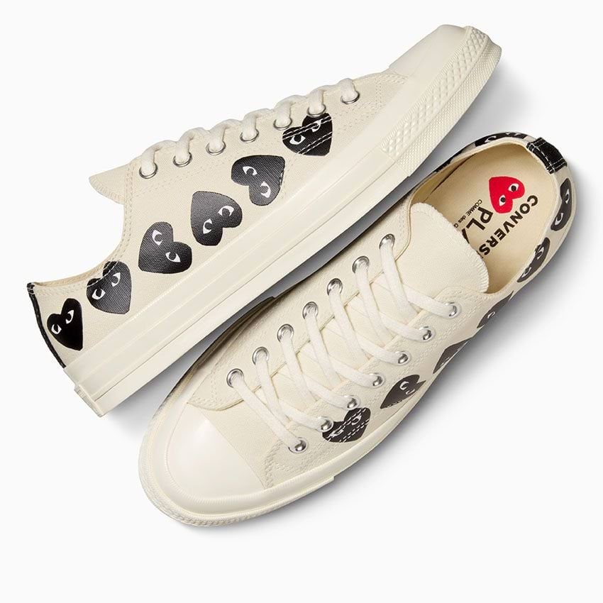 Converse x Comme des Garçons PLAY Chuck 70 Multi Heart-Cream-36