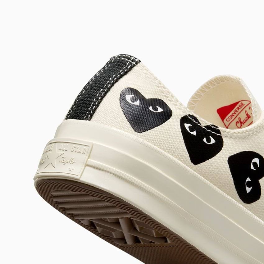 Converse x Comme des Garçons PLAY Chuck 70 Multi Heart-Cream-36