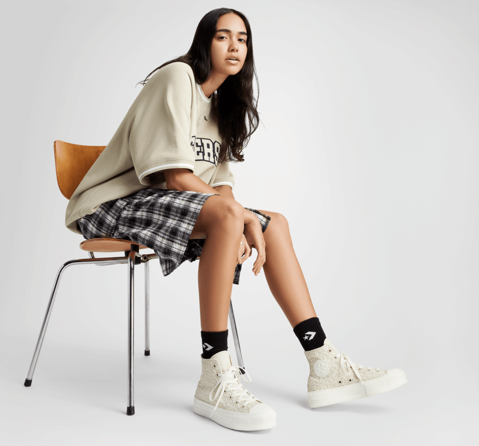 Chuck Taylor All Star Lift Platform Textured Material
