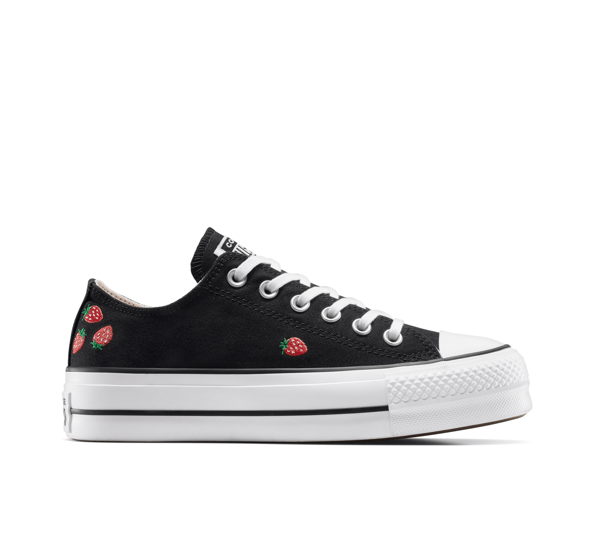 Chuck Taylor All Star Lift Platform Embroidered Strawberries