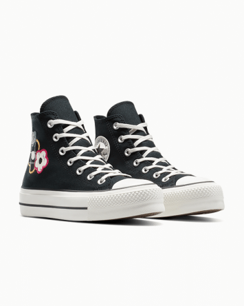 Chuck Taylor All Star Lift Platform Embroidered Floral Patchwork