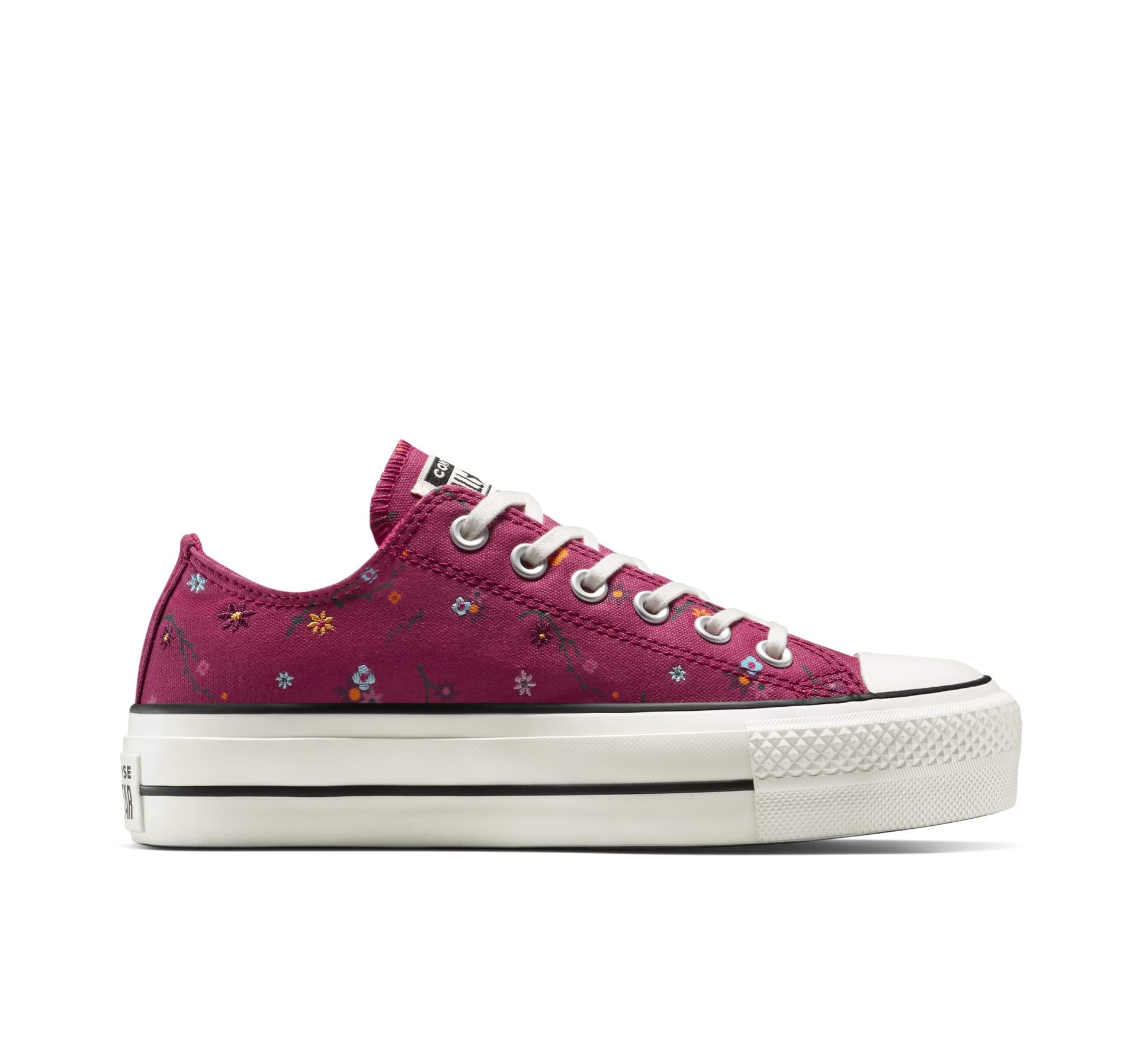Chuck Taylor All Star Lift Platform Embroidered Floral Patchwork