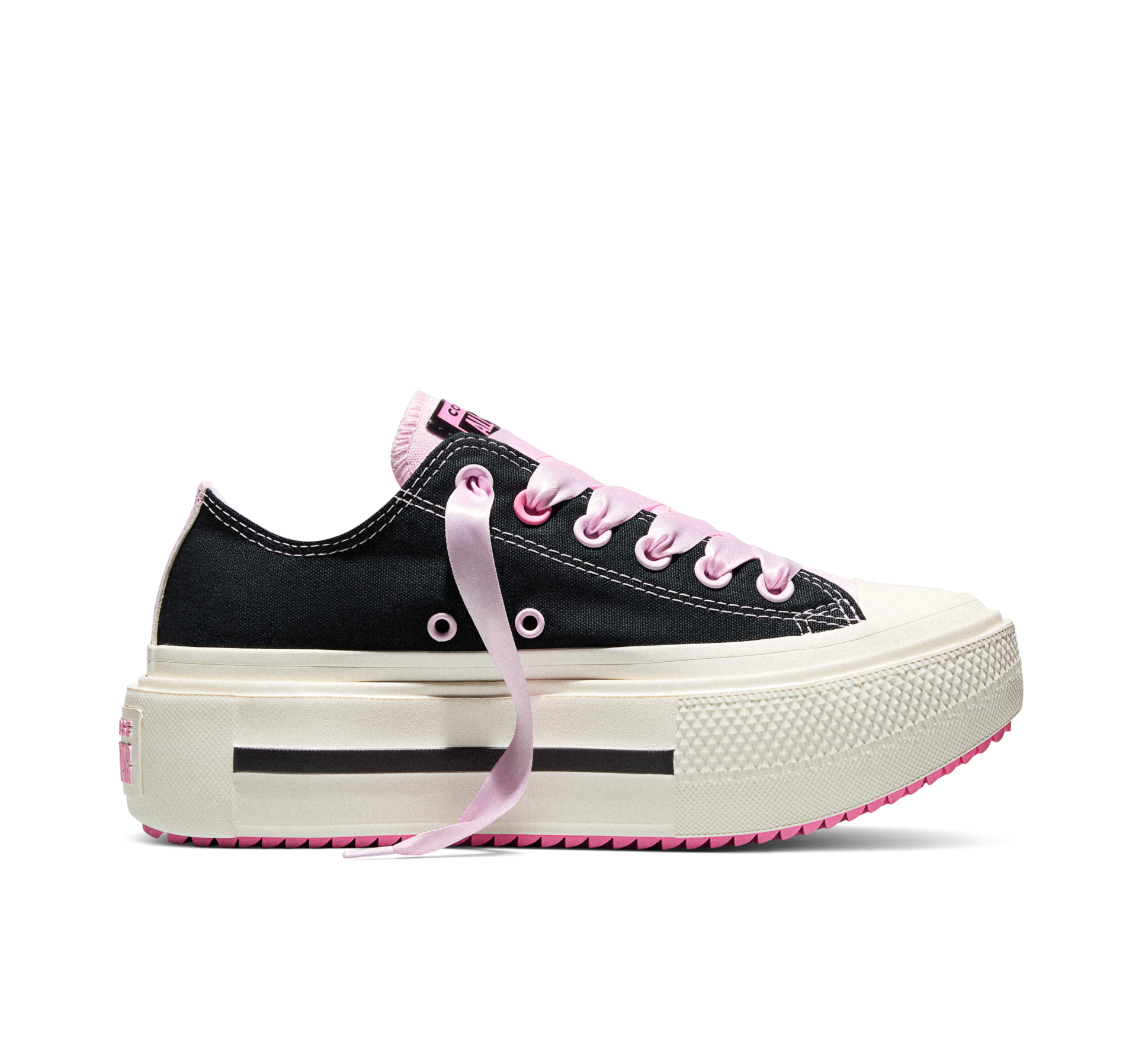 Chuck Taylor All Star Lift Double Stack Platform Black & Pink