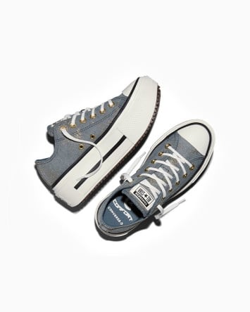 Chuck Taylor All Star Lift Double Stack Platform Metallic Twill