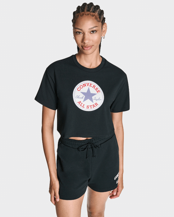 Koszulka Damska Chuck Taylor All Star Patch Cropped