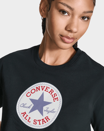 Koszulka Damska Chuck Taylor All Star Patch Cropped